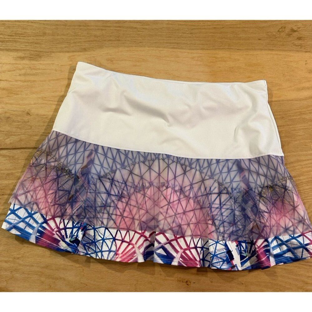 lucky in love Ladies Sz XL Tennis Golf pickleball skort Stretch pull on